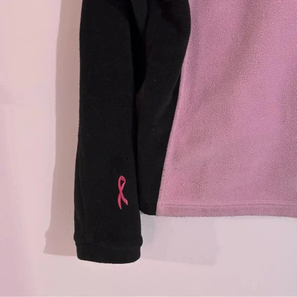 The North Face Light Pink and Black Breast Cancer Awareness Fleece Full Zip - Picture 6 of 12